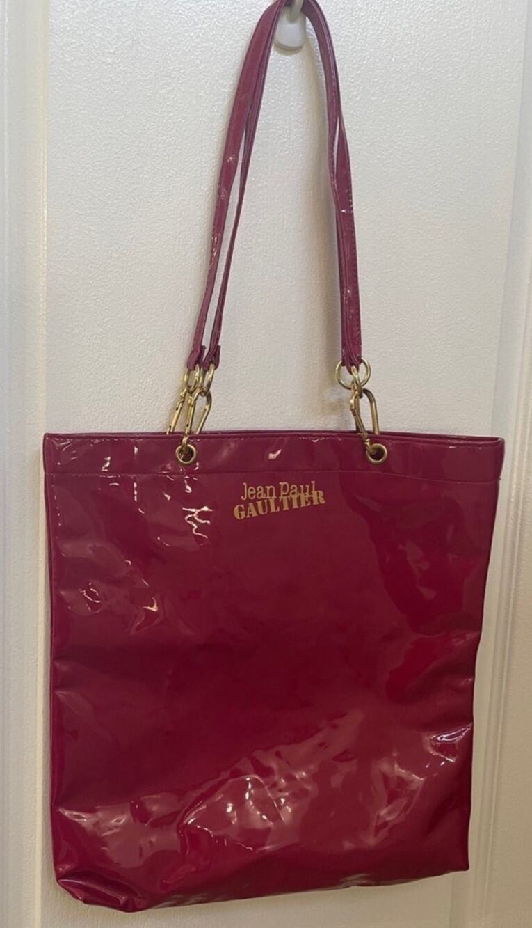 Jean Paul Gaultier Fuchsia patent leather pink tote bag